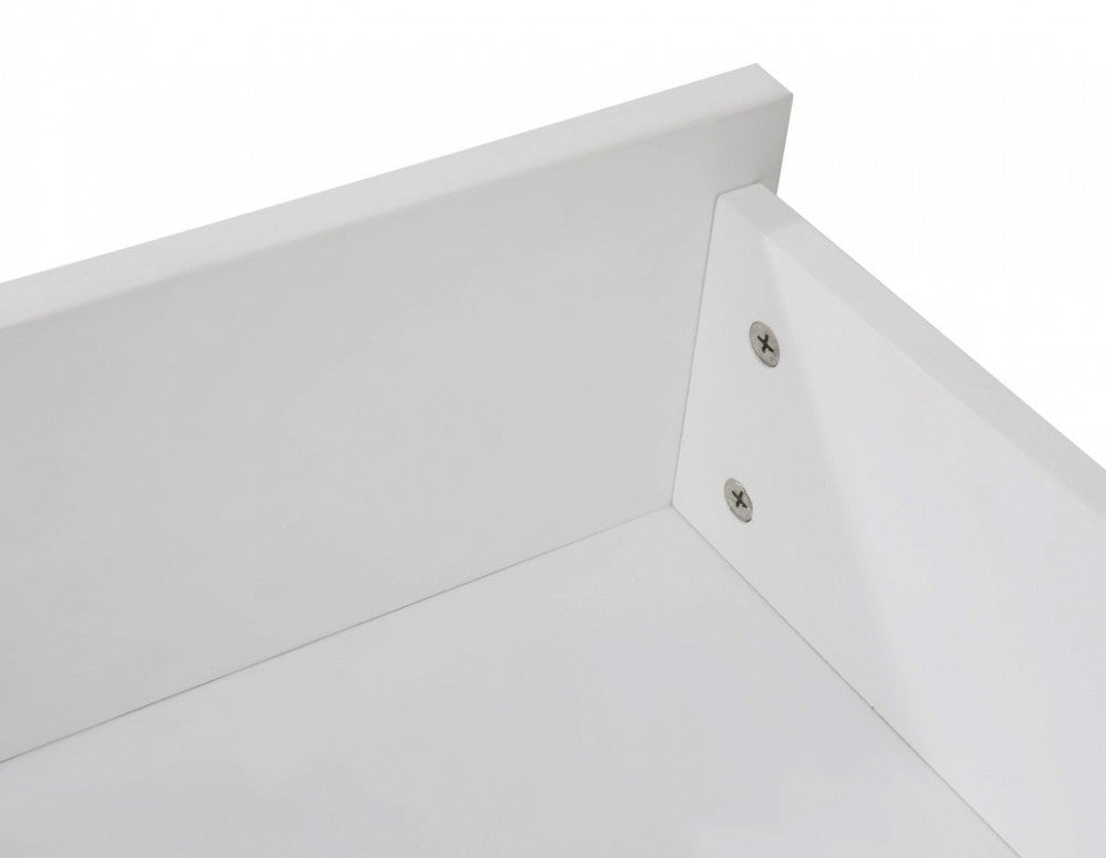 2 x Wooden Bed Frame Storage Trundle Drawers-White - Cosy Abode