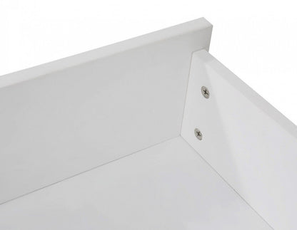 2 x Wooden Bed Frame Storage Trundle Drawers-White - Cosy Abode
