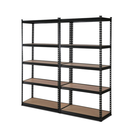 2x1.5M Warehouse Shelving Racking Storage Garage Steel Metal Shelves Rack - Cosy Abode
