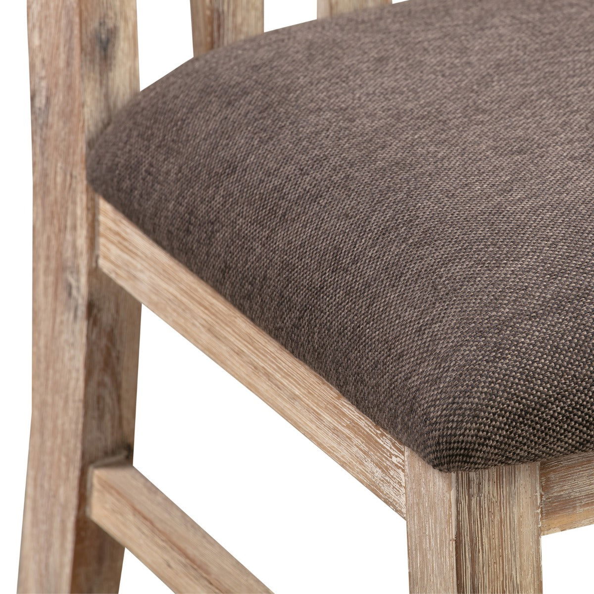 2x Wooden Frame Leatherette in Solid Acacia Wood & Veneer Dining Chairs in Oak Colour - Cosy Abode