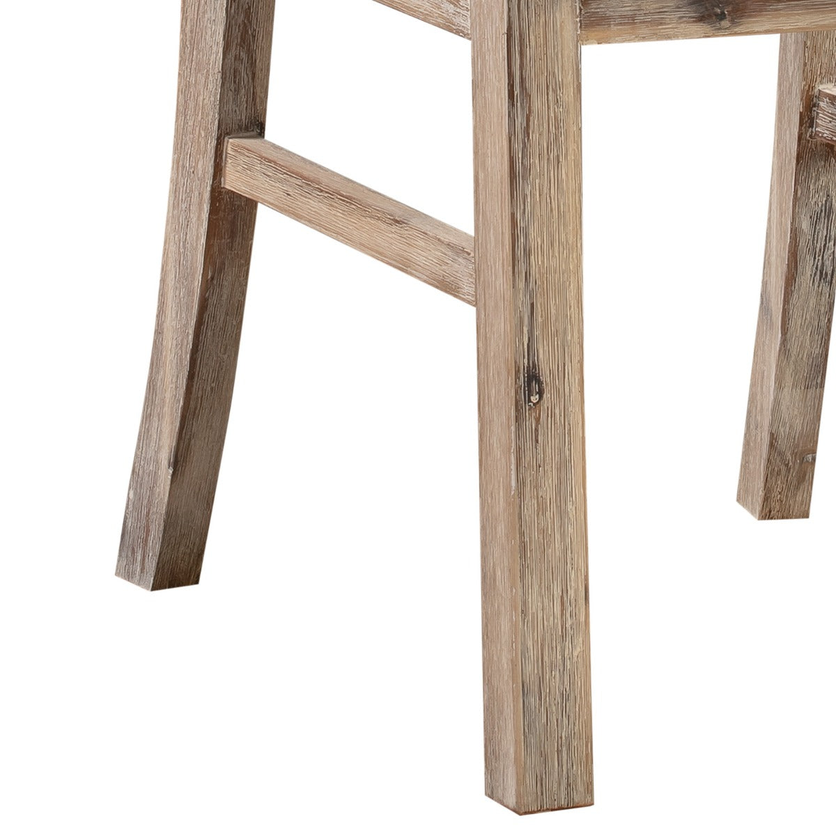 2x Wooden Frame Leatherette in Solid Acacia Wood & Veneer Dining Chairs in Oak Colour - Cosy Abode