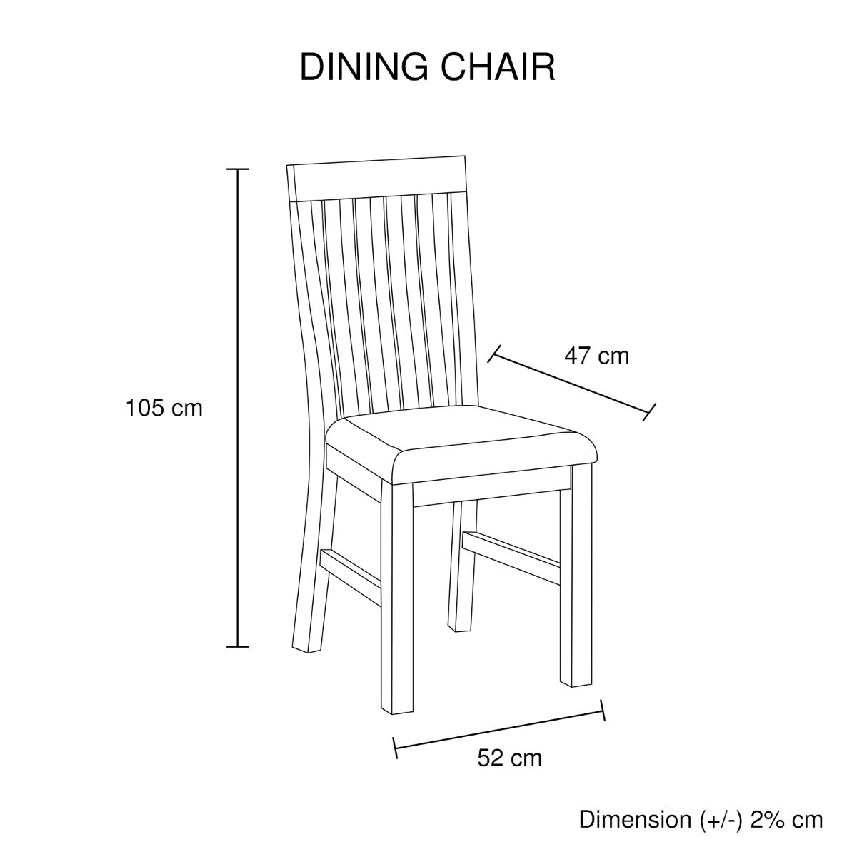 2x Wooden Frame Leatherette in Solid Acacia Wood & Veneer Dining Chairs in Oak Colour - Cosy Abode
