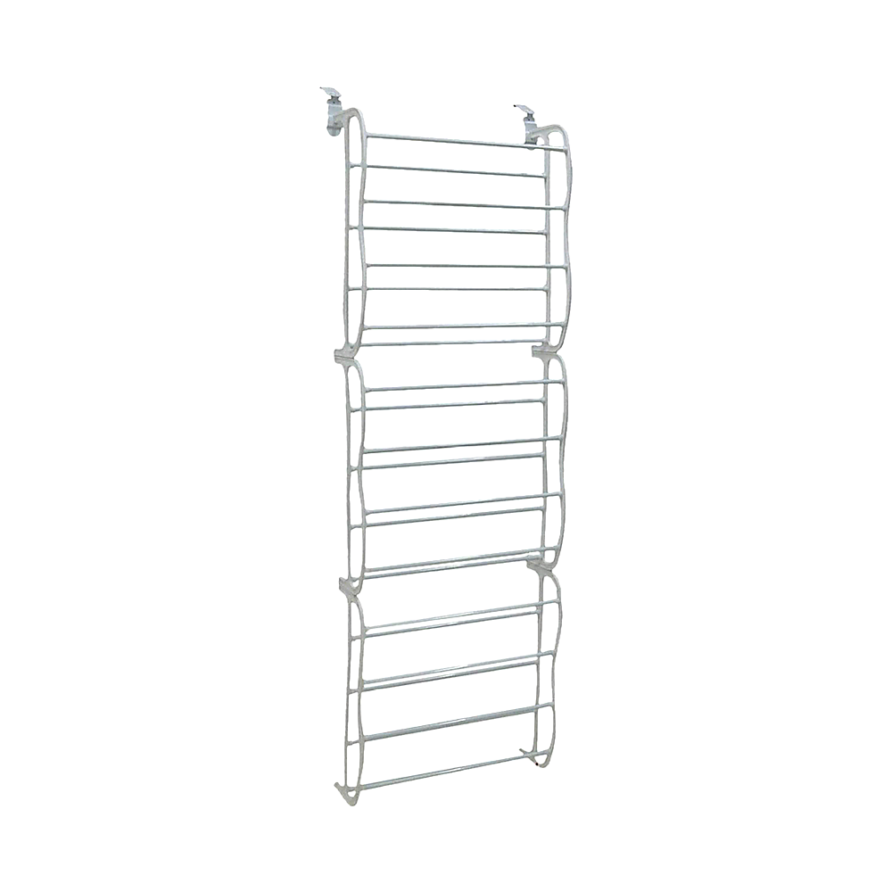36 Pair Shoe Holder Organiser Over The Door Hanging Shelf Rack Storage Hook - Cosy Abode
