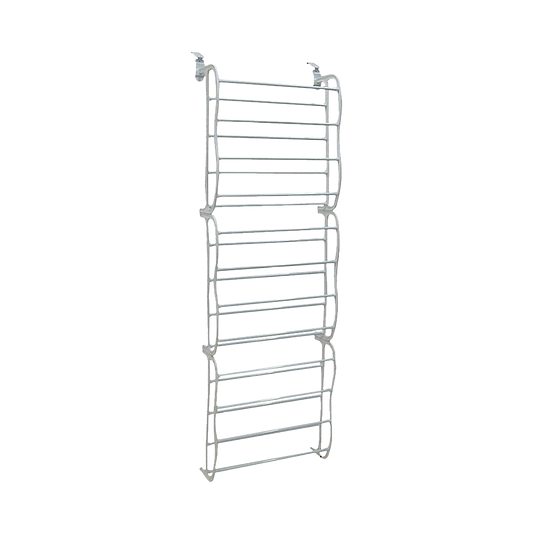 36 Pair Shoe Holder Organiser Over The Door Hanging Shelf Rack Storage Hook - Cosy Abode