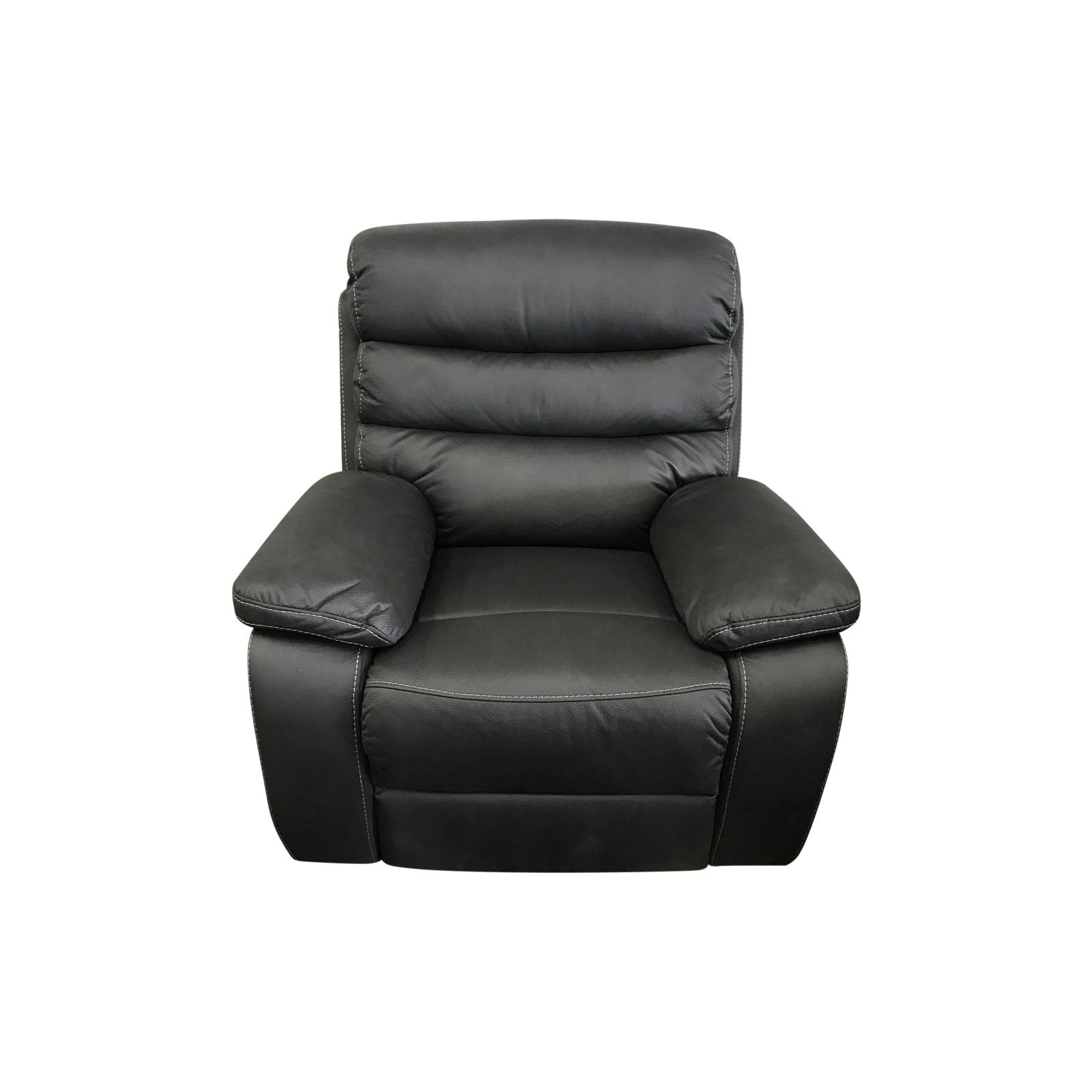 3RR+1RR+1RR Leatherette Grey Electric Recliner Feature Multi Positions Ultra Cushioned USB Outlets - Cosy Abode