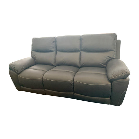 3R Finest Fabric Electric Recliner Feature Multi Positions Ultra Cushioned USB Outlets in Charcoal Colour - Cosy Abode