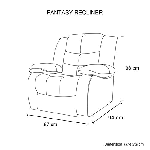 3+1+1 Seater Recliner Sofa In Faux Leather Lounge Couch in Black - Cosy Abode