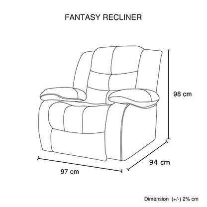 3+1+1 Seater Recliner Sofa In Faux Leather Lounge Couch in Black - Cosy Abode
