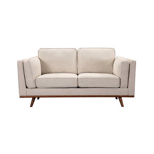 3+2 Seater Sofa Beige Fabric Lounge Set for Living Room Couch with Wooden Frame - Cosy Abode