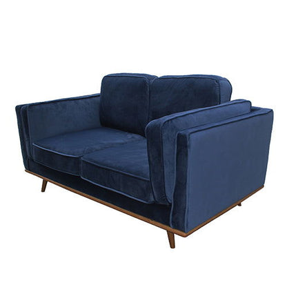 3+2 Seater Sofa BlueFabric Lounge Set for Living Room Couch with Wooden Frame - Cosy Abode
