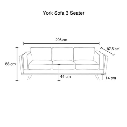 3+2 Seater Sofa BlueFabric Lounge Set for Living Room Couch with Wooden Frame - Cosy Abode