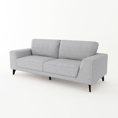 3+2 Seater Sofa Set Light Grey Fabric with Solid Timber Frame - Cosy Abode