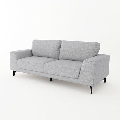 3+2 Seater Sofa Set Light Grey Fabric with Solid Timber Frame - Cosy Abode