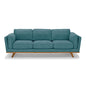 3+2 Seater Sofa Teal Fabric Lounge Set for Living Room Couch with Wooden Frame - Cosy Abode