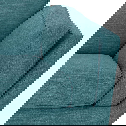 3+2 Seater Sofa Teal Fabric Lounge Set for Living Room Couch with Wooden Frame - Cosy Abode