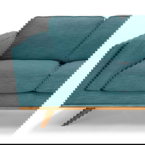 3+2 Seater Sofa Teal Fabric Lounge Set for Living Room Couch with Wooden Frame - Cosy Abode