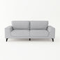 3 Seater Sofa Light Grey Fabric with Solid Timber Frame - Cosy Abode