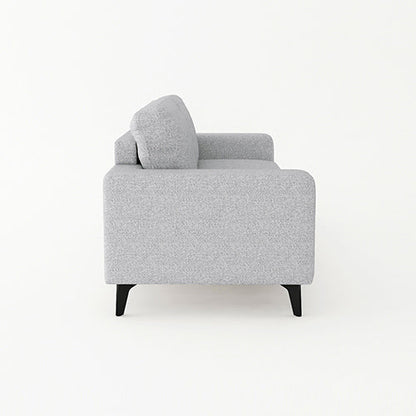 3 Seater Sofa Light Grey Fabric with Solid Timber Frame - Cosy Abode