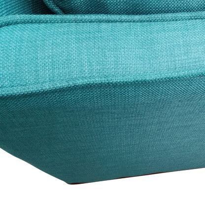 3 Seater Sofa Teal Fabric Lounge Set for Living Room Couch with Wooden Frame - Cosy Abode