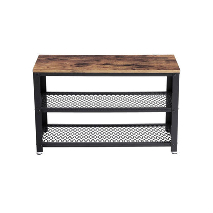 3 Tier Shoe Storage Bench (73 cm) - Cosy Abode