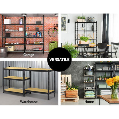 3x1.5M Warehouse Shelving Racking Storage Garage Steel Metal Shelves Rack - Cosy Abode