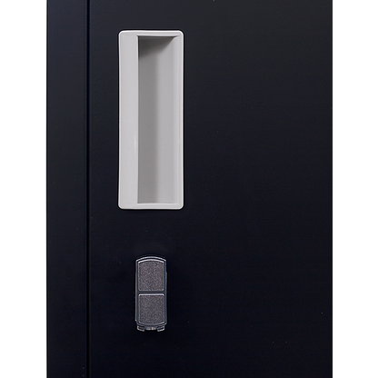 4-Door Vertical Locker for Office - Black - Cosy Abode