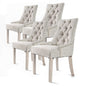4X French Provincial Dining Chair Oak Leg AMOUR CREAM - Cosy Abode