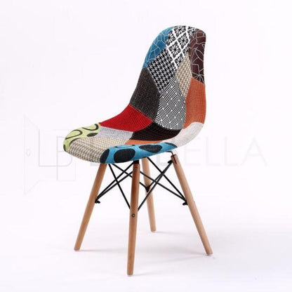 4X Retro Dining Cafe Chair DSW MULTI COLOUR - Cosy Abode