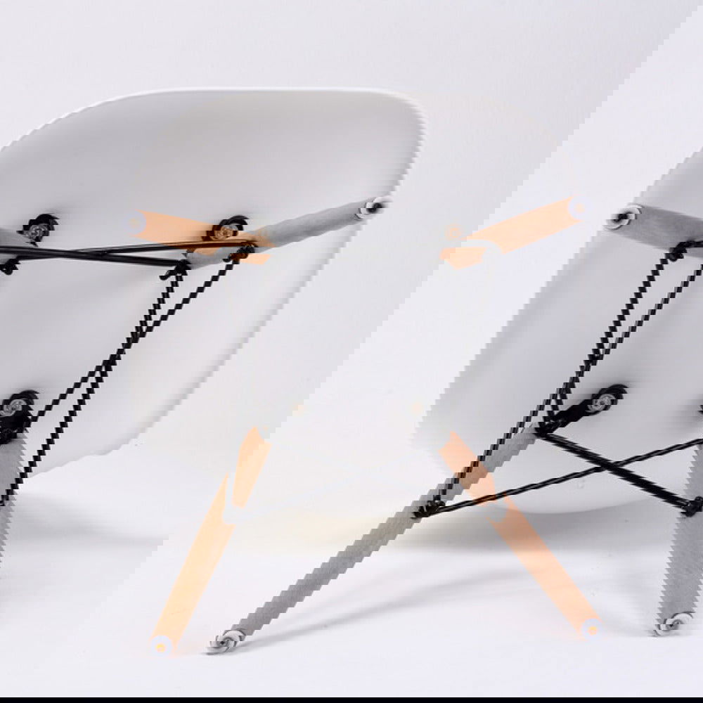 4X Retro Dining Cafe Chair DSW WHITE - Cosy Abode