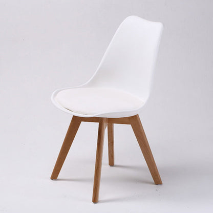 4X Retro Dining Cafe Chair Padded Seat WHITE - Cosy Abode
