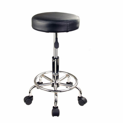 4X Swivel Salon Barber Stool Chair Round Type BLACK - Cosy Abode