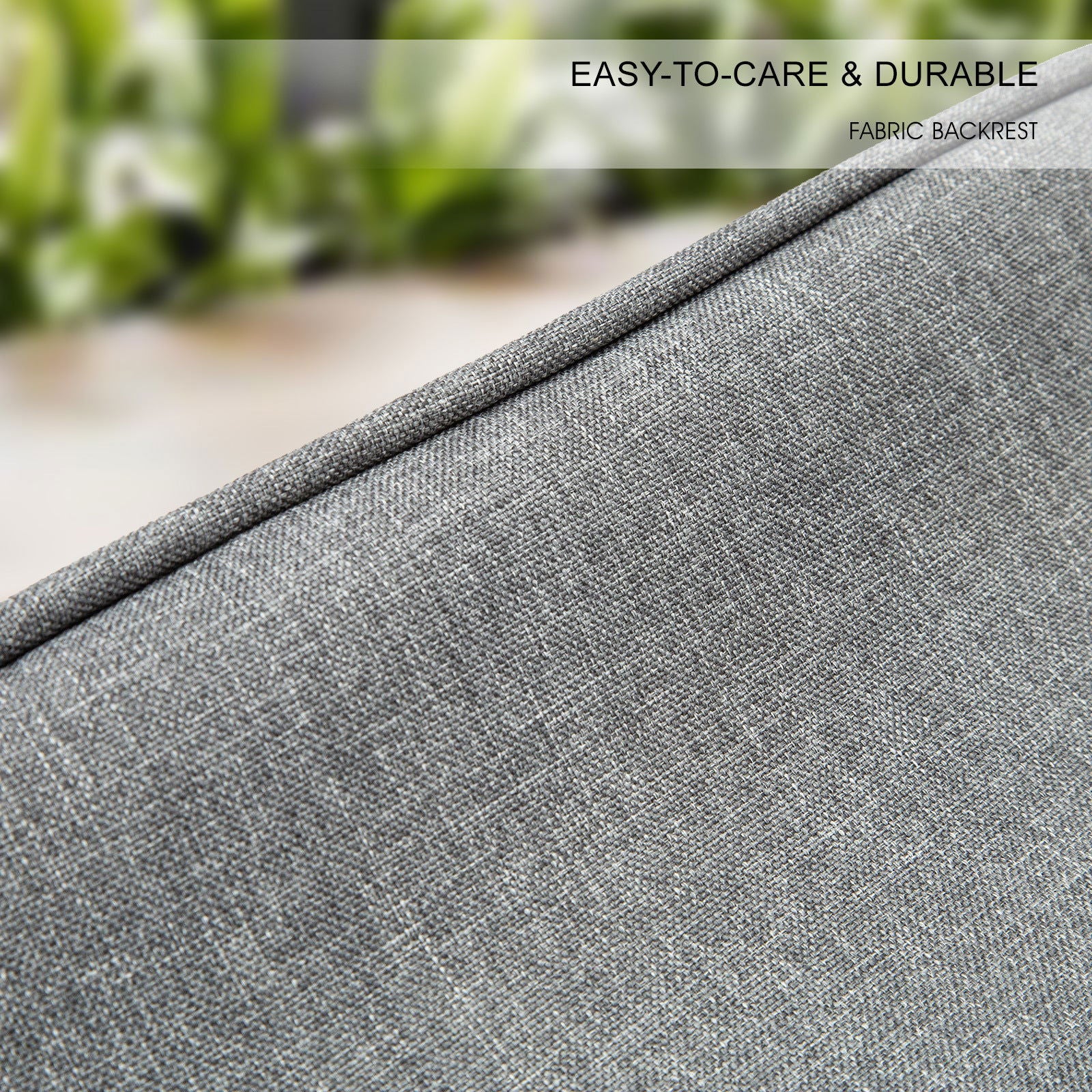 4X Wooden Bar Stool Dining Chair Fabric DARA 65cm GREY - Cosy Abode