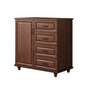 4 Chest of Drawers Storage Cabinet Tower Dresser Tallboy Drawer with Door - Cosy Abode