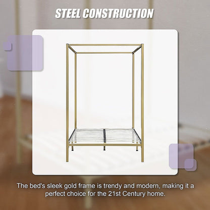 4 Four Poster Double Bed Frame - Cosy Abode
