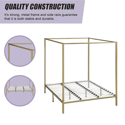 4 Four Poster King Bed Frame - Cosy Abode