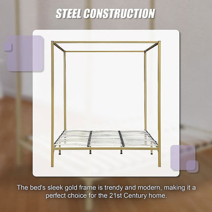 4 Four Poster King Bed Frame - Cosy Abode