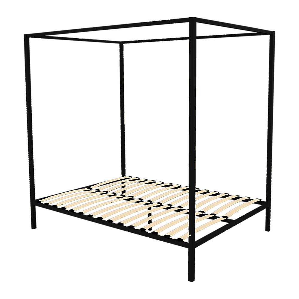 4 Four Poster Queen Bed Frame - Cosy Abode