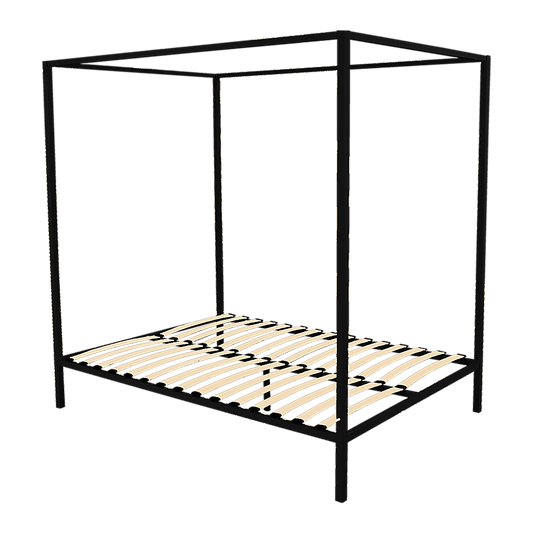 4 Four Poster Queen Bed Frame - Cosy Abode
