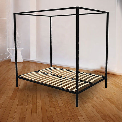 4 Four Poster Queen Bed Frame - Cosy Abode
