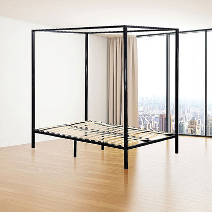 4 Four Poster Queen Bed Frame - Cosy Abode