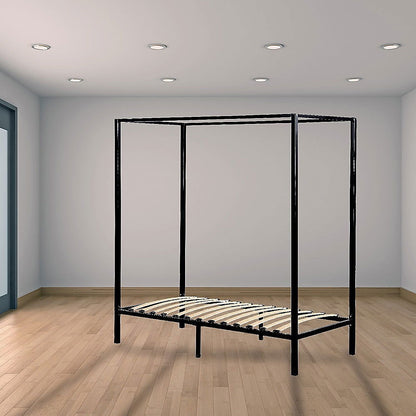 4 Four Poster Single Bed Frame - Cosy Abode