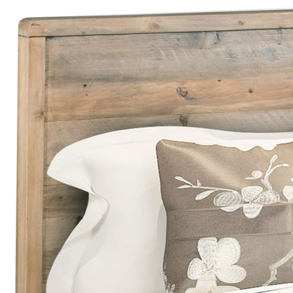 4 Pieces Bedroom Suite Double Size in Solid Wood Antique Design Light Brown Bed, Bedside Table & Tallboy - Cosy Abode