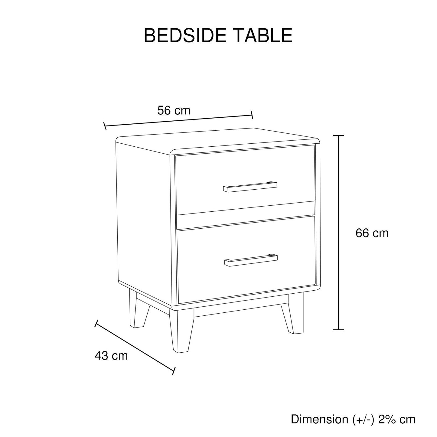 4 Pieces Bedroom Suite Queen Size in Solid Wood Antique Design Light Brown Bed, Bedside Table & Tallboy - Cosy Abode