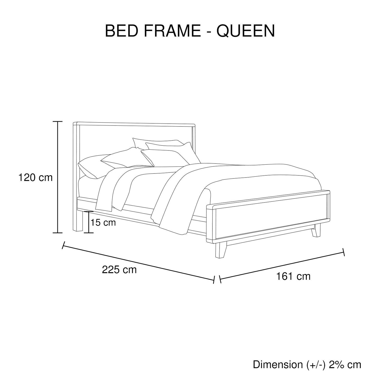 4 Pieces Bedroom Suite Queen Size in Solid Wood Antique Design Light Brown Bed, Bedside Table & Tallboy - Cosy Abode