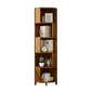 5-Shelf Corner Bookcase Industrial Bookshelf Display Storage Stand - Cosy Abode