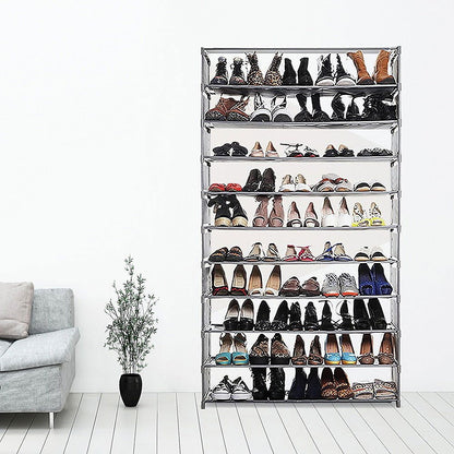 50 Pairs 10 Tiers Shoe Rack - Cosy Abode