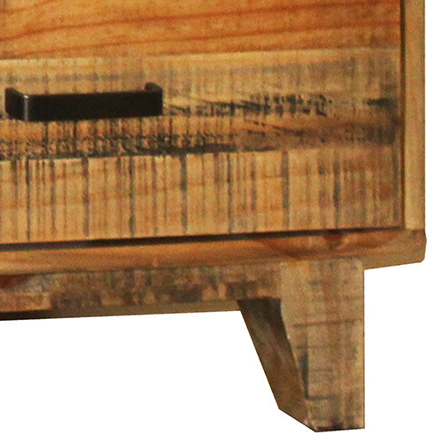 Coffee Table Wooden Frame 2 Drawers Storage in Light Brown Colour - Cosy Abode