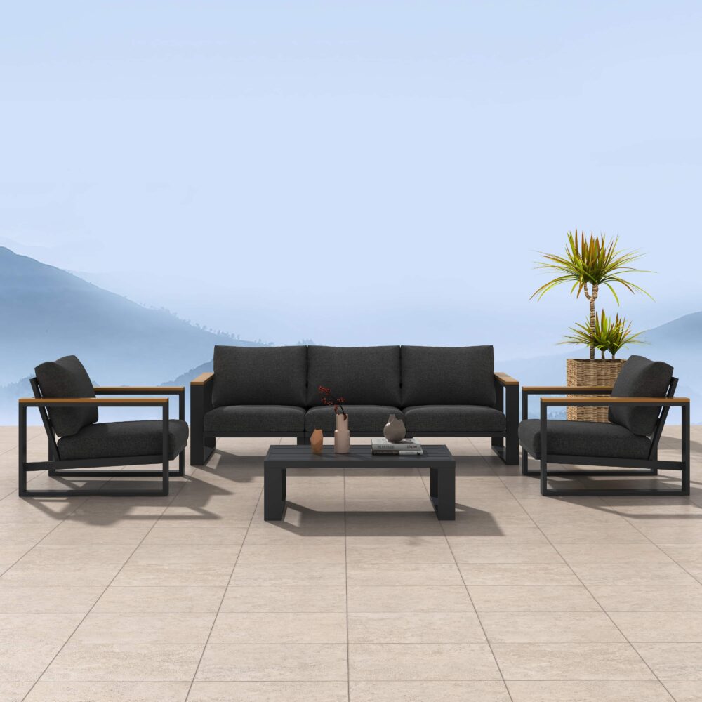 5 Seater Grandeur Lounge Suite – White - Cosy Abode