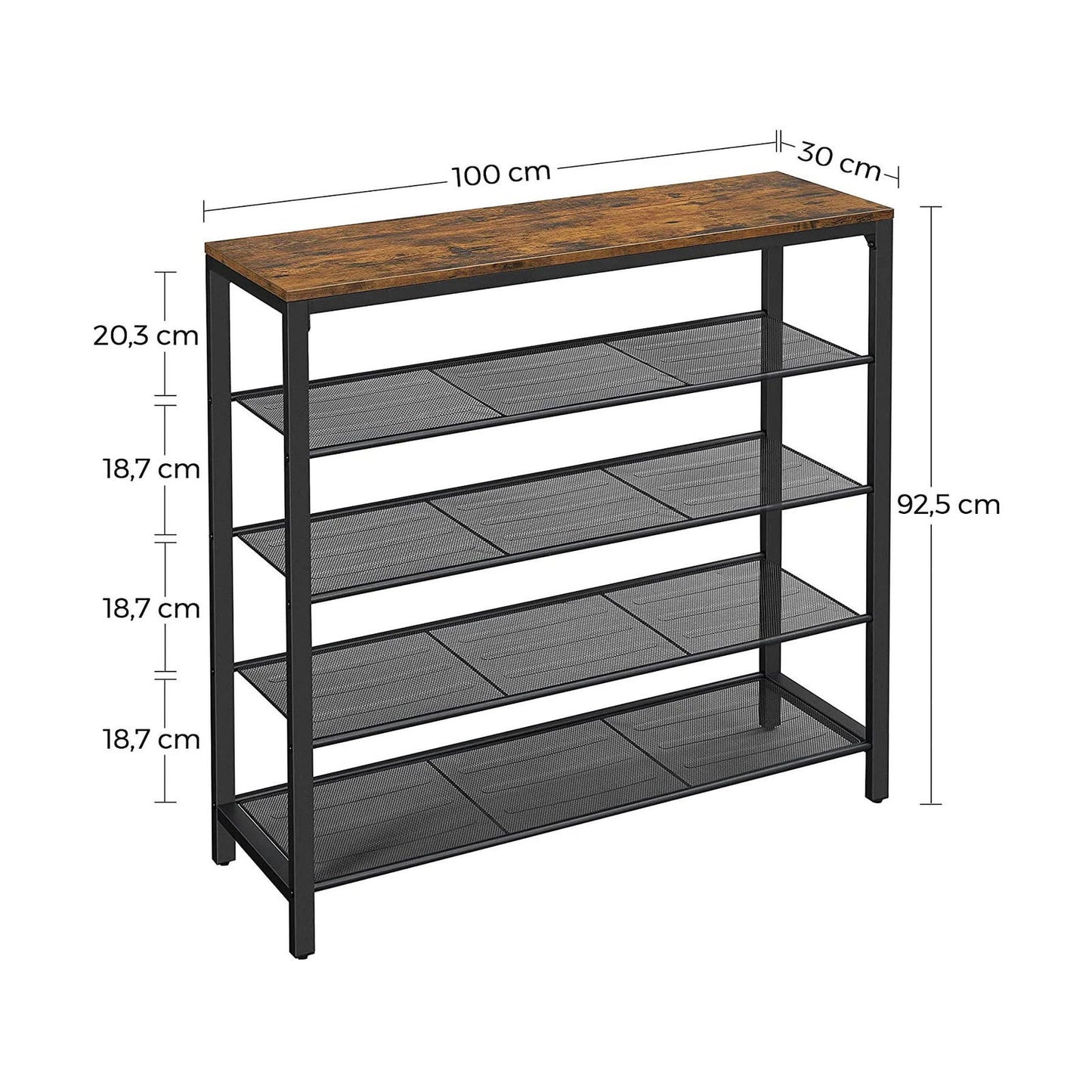 5 Tier Shoe Bench - Cosy Abode