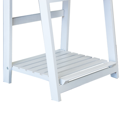 5 Tier Wooden Ladder Shelf Stand Storage Book Shelves Shelving Display Rack - Cosy Abode